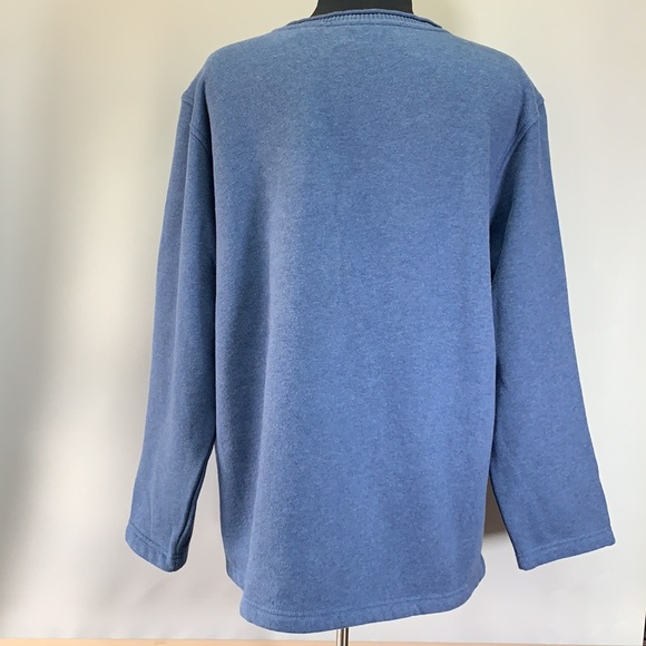 Classic Elements Fall Autumn Leaves Embroidery Women’s Size 16-18W Pullover Top - Picture 8 of 8